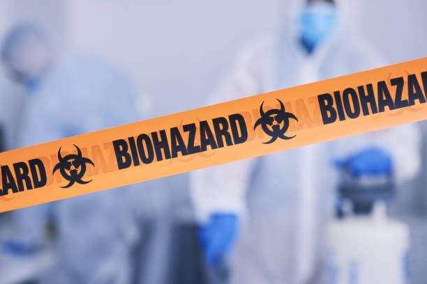 Professional Infectious Disease Decontamination technician working in Carle Place, NY
